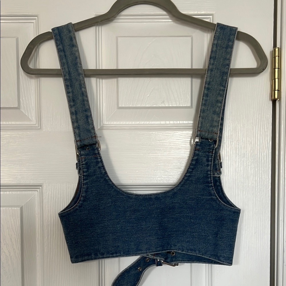 Denim Blue Mini Vest